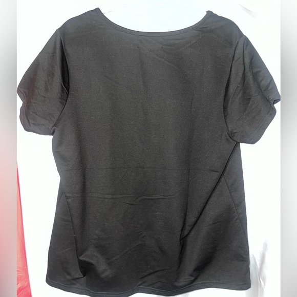 Forever 21 Plus Black Top with Silver Grommets Size 2X - Picture 3 of 5